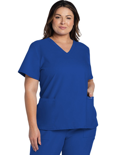 Γυναικεία Μπλούζα Cherokee Workwear Originals Ultra | V-Neck | 2 Τσέπες | Royal