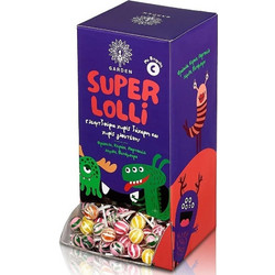 Garden Super Lolli Γλειφιτζούρι με Βιταμίνη C Φράουλα 1τμχ