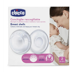 Chicco Natural Feeling Κοχύλια Θηλασμού για Συλλογή Γάλακτος 2τμχ
