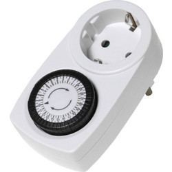 Vivanco Mechanical Timer Socket White - (VVELTIMERSCHW2)