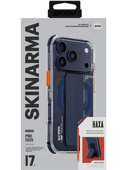 Skinarma Case Haxa For Iphone 17 Pro Magnetic Charging + Grip Stand Blue - (SK-IP17PRO-HAXA-BLU)