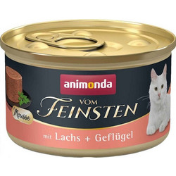 Animonda Vom Feinsten Adult Mousse with Salmon & Poultry 85gr