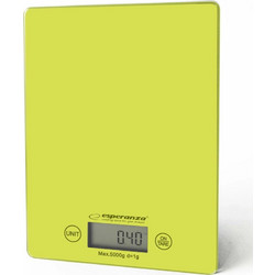Esperanza Lemon Ψηφιακή Ζυγαριά Κουζίνας 1gr/5kg Green Yellow