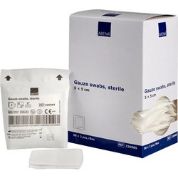 Abena Curi Med Αποστειρωμένες Γάζες 8ply 5x5cm 100τμχ