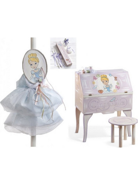 Parisis Σετ Βάπτισης με Θρανίο για Κορίτσι Cinderella Ν320
