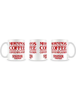 Stranger Things Mug Coffee and Contemplation
