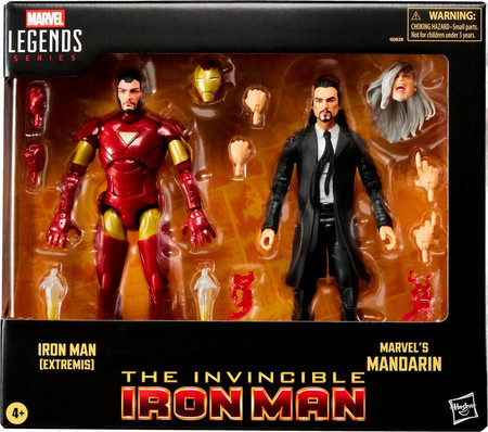 Marvel The Invencible Iron Man - Iron Man Extremis & Marvels Mandarin blister 2 figures 15cm
