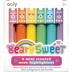 Ooly Beary Sweet Μίνι Αρωματικοί Μαρκαδόροι Υπογράμμισης 6τεμ