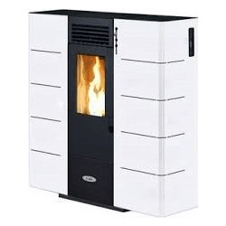Kalor Quadra Mod 6 White Σόμπα Pellet Αερόθερμη 6.5kW