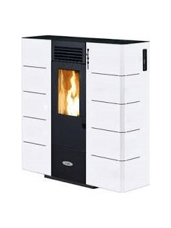 Kalor Quadra Mod 6 White Σόμπα Pellet Αερόθερμη 6.5kW
