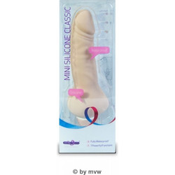 Seven Creations Mini Silicone Classic Soft Ρεαλιστικός Δονητής 15cm Flesh