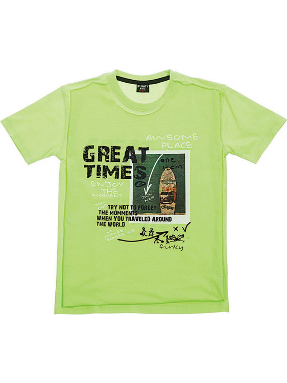 Funky Παιδικό T-Shirt Κοντομάνικο Lime 119-105113-1