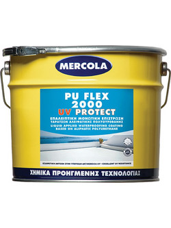 Mercola PU Flex 2000 UV Protect Μονωτική Επαλειφόμενη Αλειφατική Πολυουρεθάνη ΛΕΥΚΗ Λευκό 4Kgr