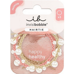 Invisibobble Invisibobble Hairtie Princess Pearl-Λαστιχάκια Μαλλιών με Πέρλες, 3τμχ