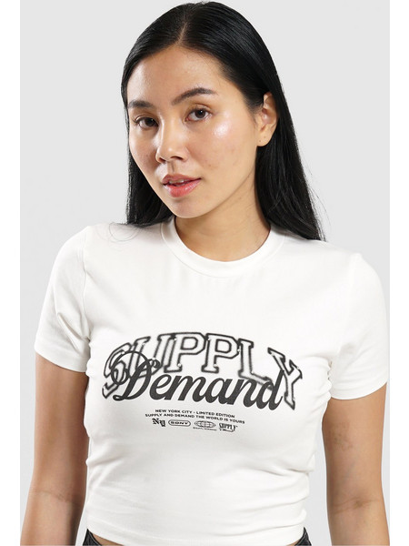 Supply & Demand Spray Slim Γυναικείο T-shirt SUPTW17901390 BEIGE
