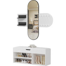 ΣΕΤ ΕΙΣΟΔΟΥ 2ΤΜΧ CHERYL HM21276.01 ΜΕΛΑΜΙΝΗ ΣΕ ΛΕΥΚΟ-ΟΨΗ ΜΑΥΡΟ ΜΑΡΜΑΡΟ