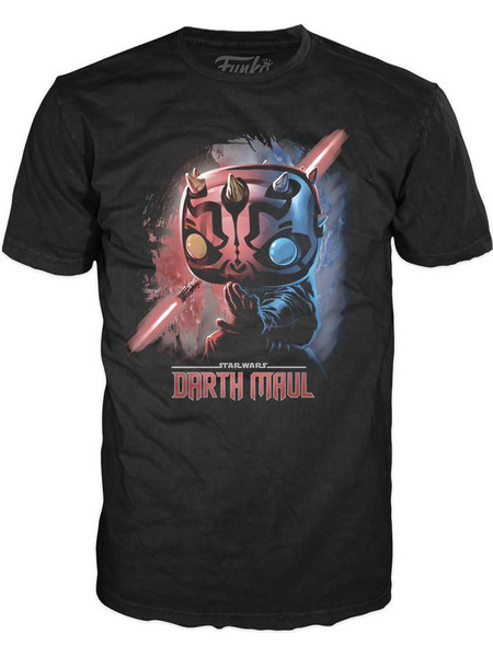 Funko Pop! TEE Star Wars - Darth Maul T-Shirt - Μαύρο