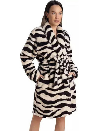 Γυναικεία Ρόμπα Relax 3225092 Zebra Relax Μαύρο