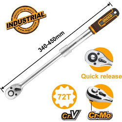 Καστάνια Τηλεσκοπική 1/2" 72Τ 340-450mm Ingco HRTH08128L