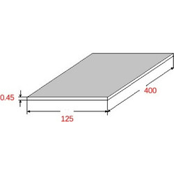 Λαμαρίνα Σιδήρου Βαμμένη Γκρι 9006, 1250x4000x0.45mm