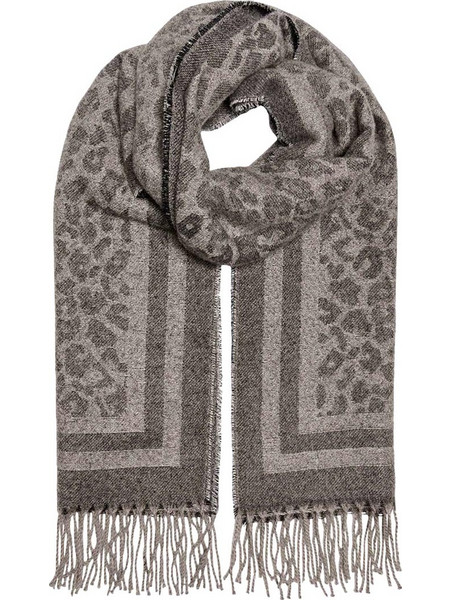 Κασκολ Onlclarisa Animal Soft Scarf 15350130 17-1312 TCX silver mink