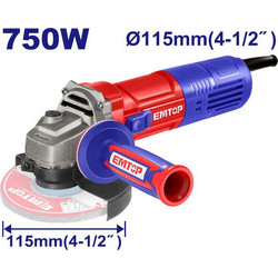 Emtop EAGR07581 Γωνιακός Τροχός Ρεύματος 750W 115mm
