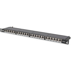 PATCHPANEL 24 PORT CAT6 SFTP w/SHUTTERS