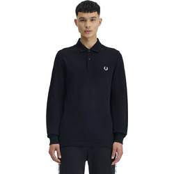 Fred Perry Ανδρική Μπλούζα Polo Μακρυμάνικη Navy Μπλε M6006-350