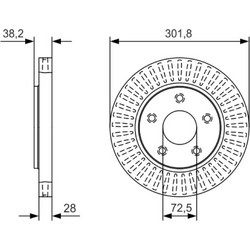 Bosch Δισκόπλακα - 0 986 479 B17