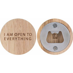 Raeder - Ξύλινο Ανοιχτήρι Για Μπουκάλια I Am Open To Everything