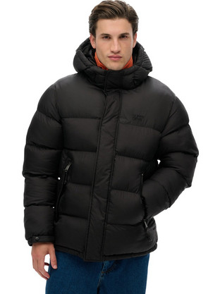 Superdry Ανδρικό Μπουφάν Χειμωνιάτικο Puffer Μαύρο M5012250A-02A