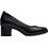 Clarks Shaya Poppy Γόβες Δερμάτινες με Χοντρό Χαμηλό Τακούνι Μαύρες 26182997