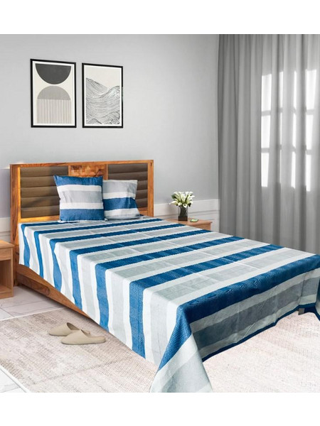 Heinner HR-CUV220-ZIAB Σετ Σεντόνι με 2 Μαξιλαροθήκες 200x220CM ZIA BLUE