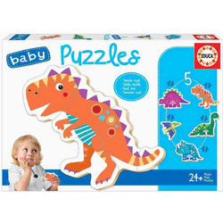 Παιδικό Puzzle Educa Dinosaur 3 + 2x4 + 2x5 Κομμάτια