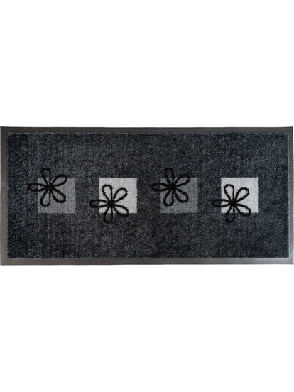 Πατάκι Εισόδου Αντιολισθητικό Emotion-xs 527 Flowers Grey 40x80εκ Sdim