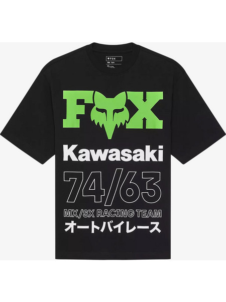 FOX Men Kawasaki Oversized Tee - BLACK - 33423-001