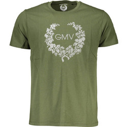 Gian Marco Venturi Mens Short Sleeved T-shirt Green AU00783-ATTILIO-MILITARY-GREEN
