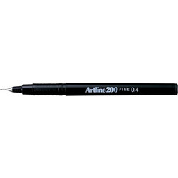 Λεπτός Μαρκαδόρος Artline 200 Black