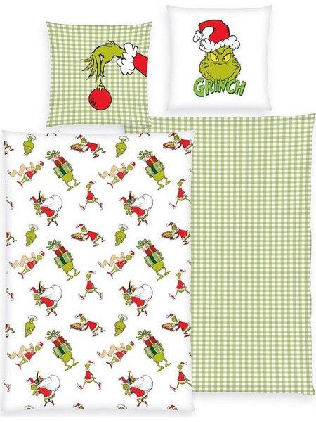 Grinch - Σετ Παπλωματοθήκης (Παπλωματοθήκη & Μαξιλαροθήκη)