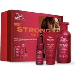 WELLA PROFESSIONALS ULTIMATE REPAIR Damaged Hair Repair 3 pcs Σαμπουάν 250 ml + Μάσκα μαλλιών 75 ml + Λάδι μαλλιών 30 ml