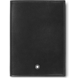 Montblanc Meisterstuck μαύρη δερμάτινη Θήκη Διαβατηρίου 198333