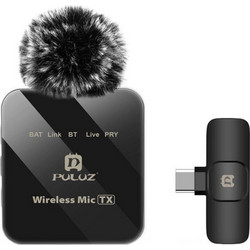 Puluz PU648B Σετ Ασύρματο Μικρόφωνo Πέτου USB-C