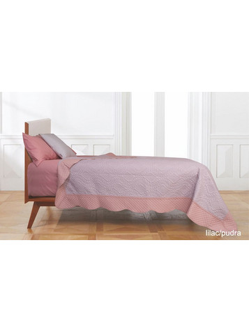 Κουβερλί μονό 160x220 Flamingo Lio - Pudra/Light grey Ανοιχτό γκρι Ροζ