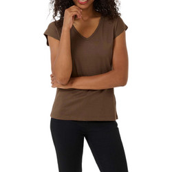 KAFFE Καφέ tencel μπλούζα Lise 10504040 191217