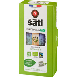 Κάψουλες Nespresso Συμβατές Sati Cafe Guatemala Bio 10 τεμάχια