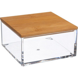 ORGANIZERS & ΘΉΚΕΣ ΤΑΚΤΟΠΟΊΗΣΗΣ SMALL SQUARE BOX SELENA BAMBOU 161078