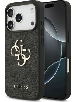 Θήκη PU Guess Apple iPhone 18 Pro Max/ 17 Pro Max Hardcase Big Logo 4G Μαύρο N69233