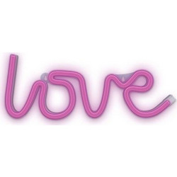 Neon LED Forever Light FLNEO5 LOVE (USB/Μπαταρίας & On/Off) Ροζ N64438