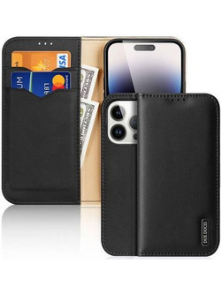 Θήκη Δερμάτινη Dux Ducis Apple iPhone 15 Pro Max Hivo RFID Wallet Μαύρο N63040