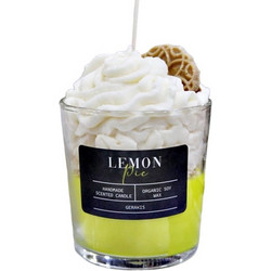 Keradiko Αρωματικό Κερί Σόγιας Lemon Pie Σε Ποτήρι Big φ8,5 x 8,9 cm 003767